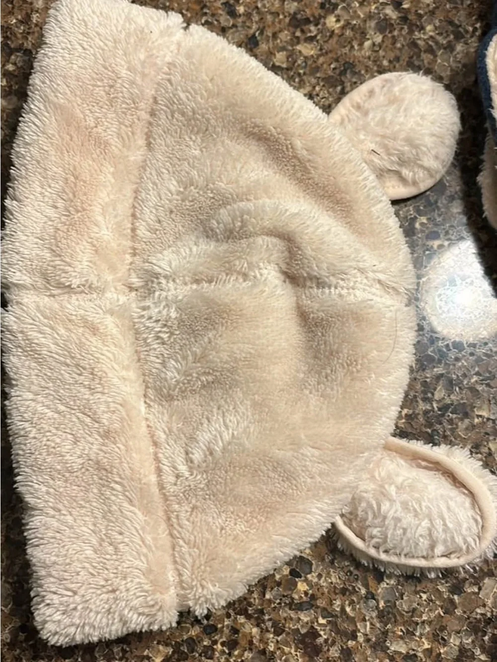 L.L. Bean Kids Fleece Hat, Balaclava & Mitten Set - Pink and Cream and Navy